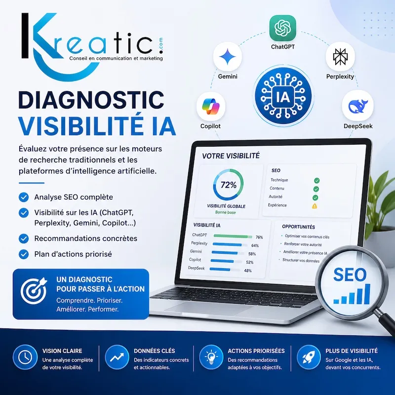 Diagnostic IA r&eacute;alis&eacute; par KREATIC pour une entreprise de la m&eacute;tropole lilloise