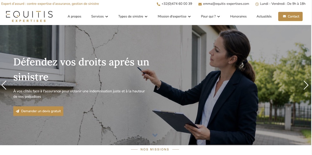 Site internet vitrine r&eacute;alis&eacute; par KREATIC
