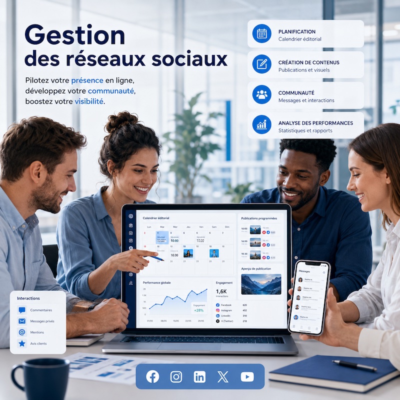 Community management pour la gestion des réseaux sociaux
