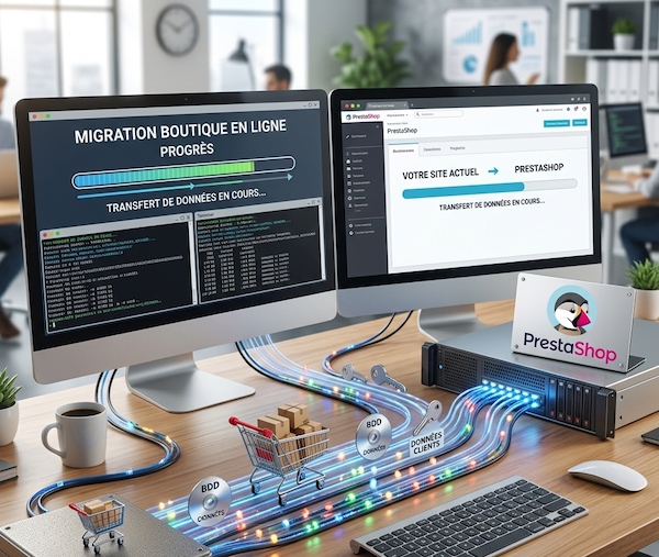 Migration d'une boutique PrestaShop vers une version r&eacute;cente pr&egrave;s de Lille par KREATIC