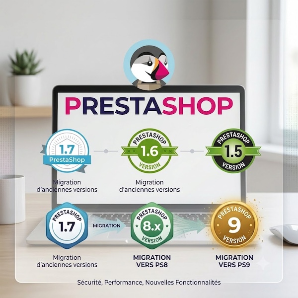 Mise &agrave; jour d'une boutique PrestaShop devenue obsol&egrave;te
