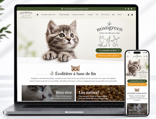Site e-commerce PrestaShop Mistigreen