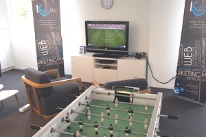 Babyfoot dans les locaux KREATIC