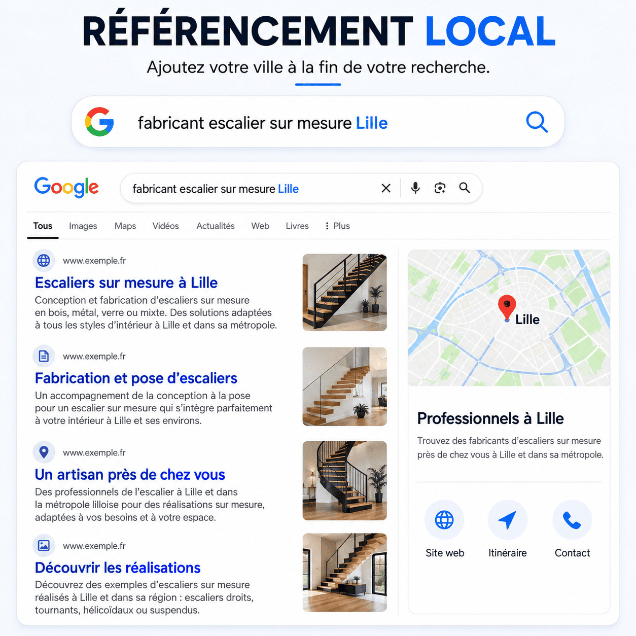 Recherche locale de services à Lille