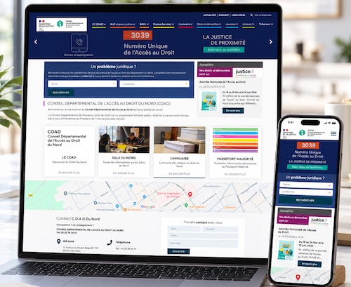 Exemple de site vitrine professionnel réalisé par KREATIC