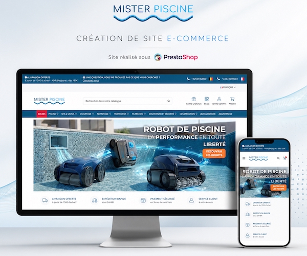 Cr&eacute;ation de boutique PrestaShop sur mesure pr&egrave;s de Lille par KREATIC