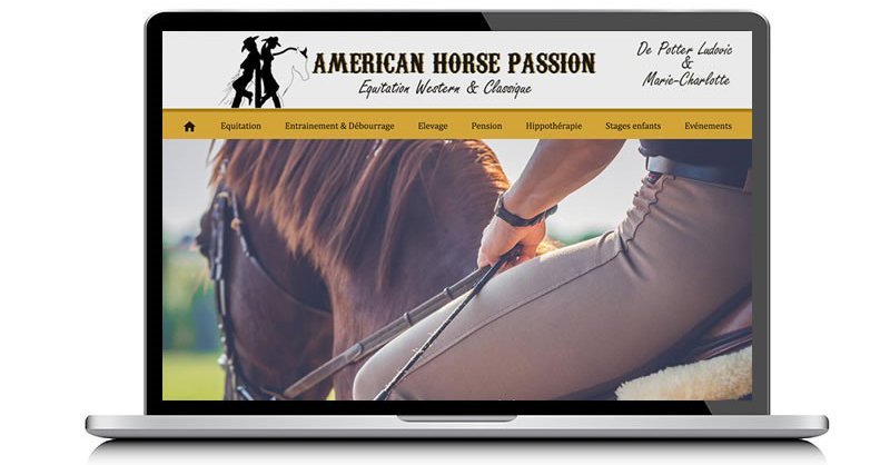 American Horse Passion, site vitrine par KREATIC